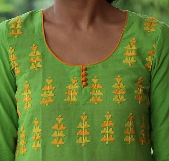 Simple dress neck sales pattern